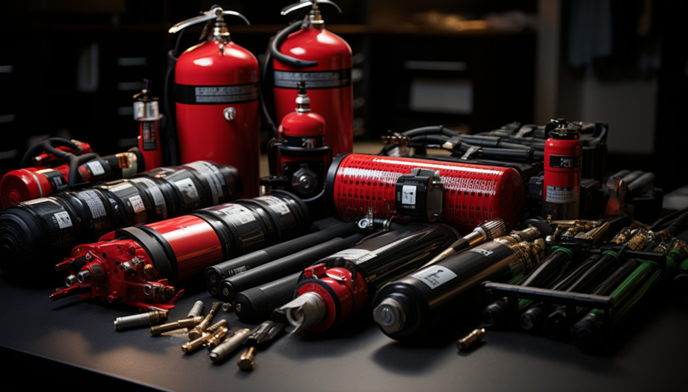 The components of a fire extinguishing system